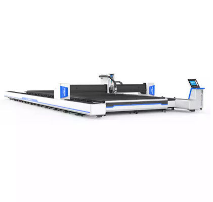 6000ワットの斜角レーザーの打抜き機50mmの金属板レーザーのカッター20040R
