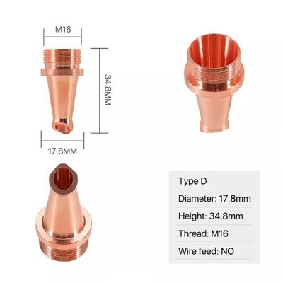 D17.8ノズルのレーザ溶接機械M16よい熱放散
